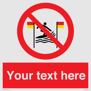 PL7401: Custom No surfing between the red and yellow flags