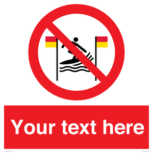 PL7401: Custom No surfing between the red and yellow flags