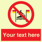 PL7401: Custom No surfing between the red and yellow flags