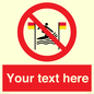 PL7401: Custom No surfing between the red and yellow flags