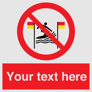 PL7401: Custom No surfing between the red and yellow flags