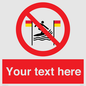 PL7401: Custom No surfing between the red and yellow flags