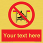 PL7401: Custom No surfing between the red and yellow flags