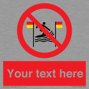 PL7401: Custom No surfing between the red and yellow flags