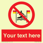 PL7401: Custom No surfing between the red and yellow flags