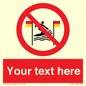 PL7401: Custom No surfing between the red and yellow flags