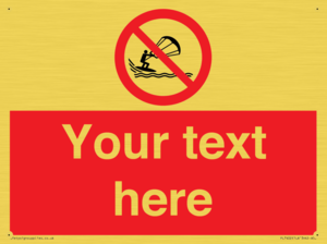 PL7402: Custom No kite surfing