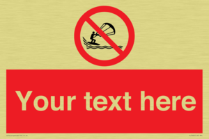 PL7402: Custom No kite surfing