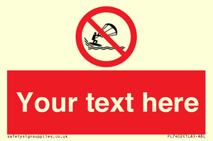 PL7402: Custom No kite surfing