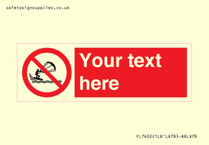 PL7402: Custom No kite surfing