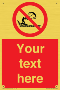 PL7402: Custom No kite surfing