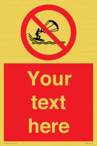 PL7402: Custom No kite surfing
