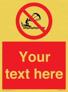 PL7402: Custom No kite surfing
