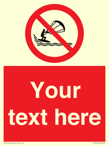 PL7402: Custom No kite surfing