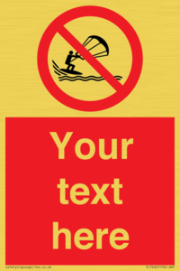 PL7402: Custom No kite surfing