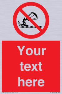 PL7402: Custom No kite surfing