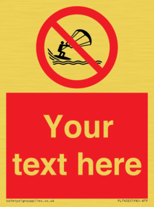 PL7402: Custom No kite surfing