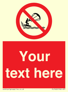PL7402: Custom No kite surfing