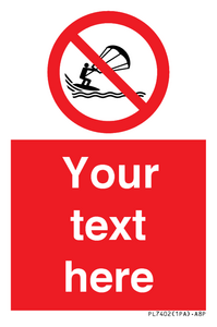 PL7402: Custom No kite surfing