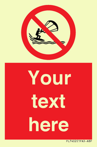 PL7402: Custom No kite surfing