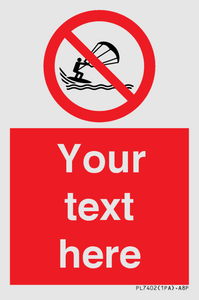 PL7402: Custom No kite surfing