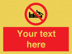 PL7405: Custom No climbing on groynes