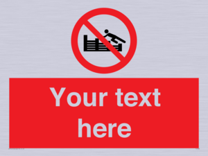 PL7405: Custom No climbing on groynes