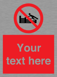 PL7405: Custom No climbing on groynes