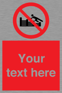 PL7405: Custom No climbing on groynes