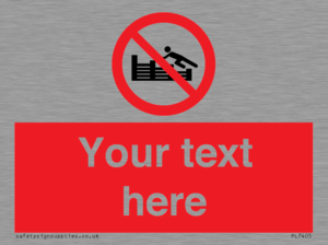 PL7405: Custom No climbing on groynes