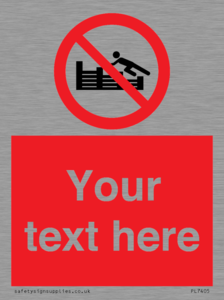 PL7405: Custom No climbing on groynes