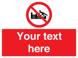 PL7405: Custom No climbing on groynes