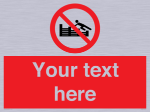 PL7405: Custom No climbing on groynes