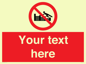 PL7405: Custom No climbing on groynes