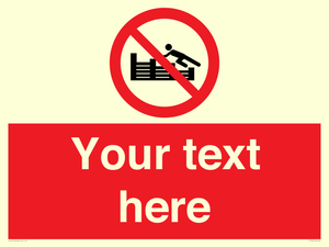 PL7405: Custom No climbing on groynes