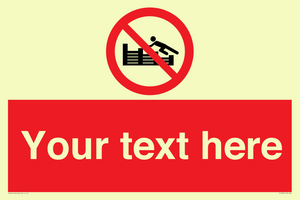 PL7405: Custom No climbing on groynes