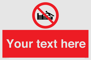 PL7405: Custom No climbing on groynes