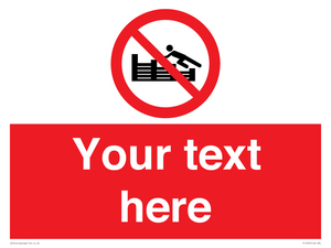 PL7405: Custom No climbing on groynes