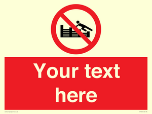 PL7405: Custom No climbing on groynes