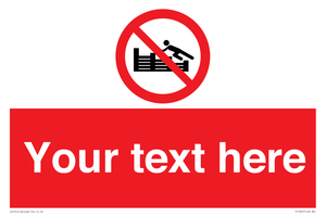 PL7405: Custom No climbing on groynes