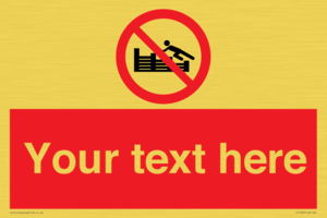 PL7405: Custom No climbing on groynes