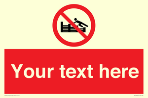 PL7405: Custom No climbing on groynes