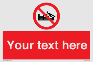 PL7405: Custom No climbing on groynes