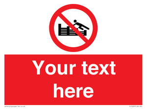 PL7405: Custom No climbing on groynes