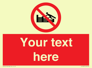 PL7405: Custom No climbing on groynes