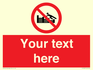 PL7405: Custom No climbing on groynes