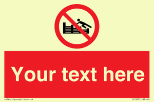 PL7405: Custom No climbing on groynes