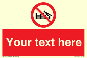 PL7405: Custom No climbing on groynes