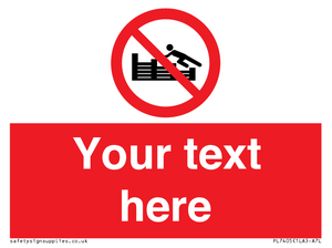 PL7405: Custom No climbing on groynes