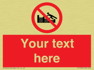 PL7405: Custom No climbing on groynes